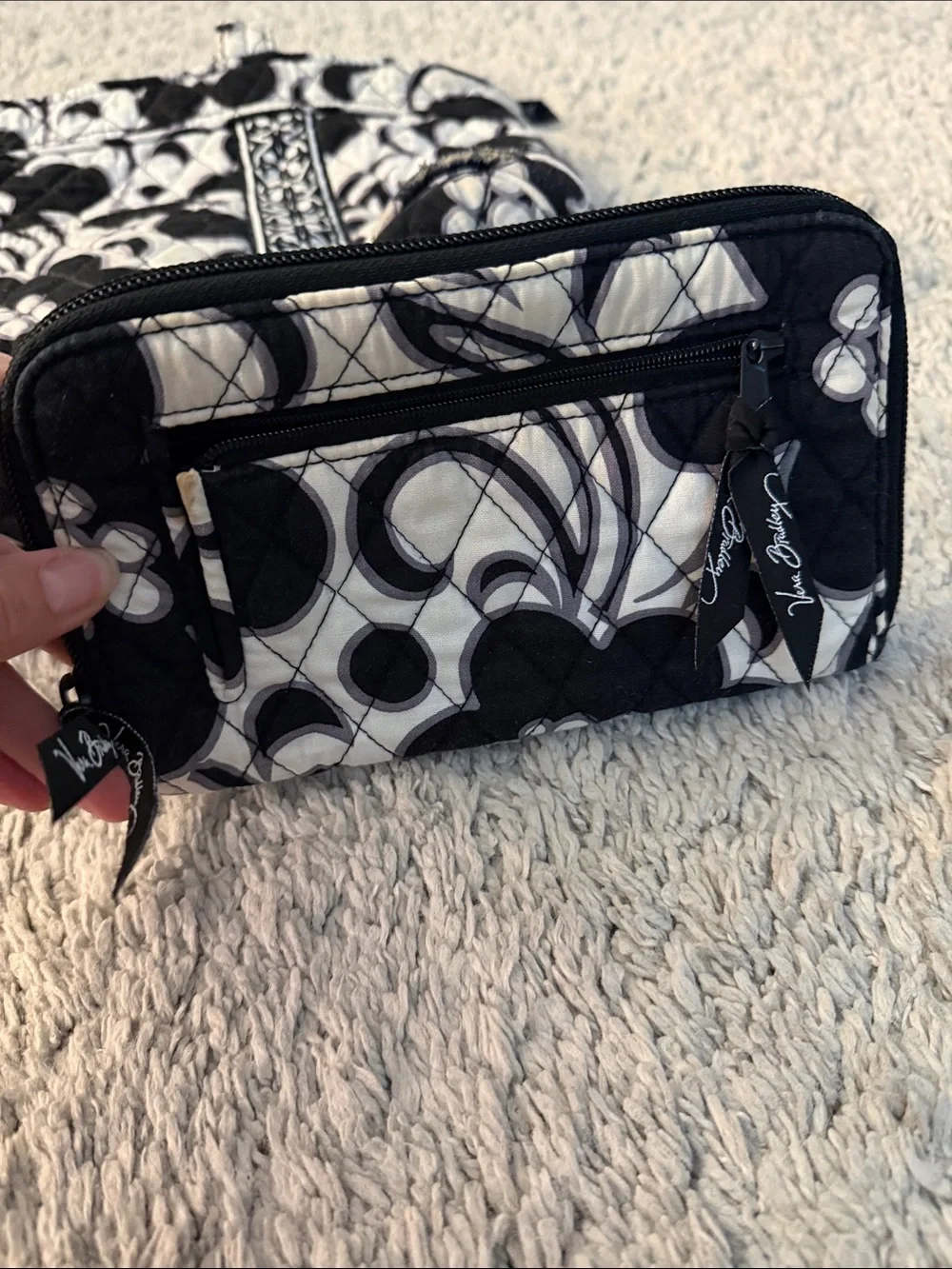 Vera Bradley Quilted Floral Tote with Wallet. Eclectic grandpa cozy tote wallet